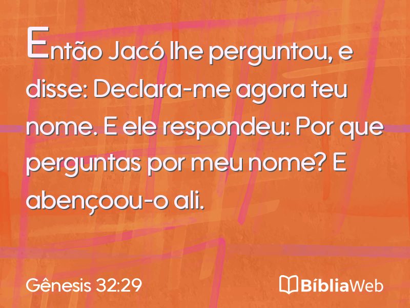Gênesis 32:29 em imagem para compartilhar