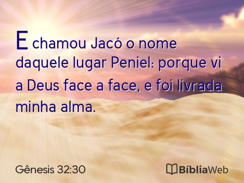Gênesis 32:30 em imagem para compartilhar