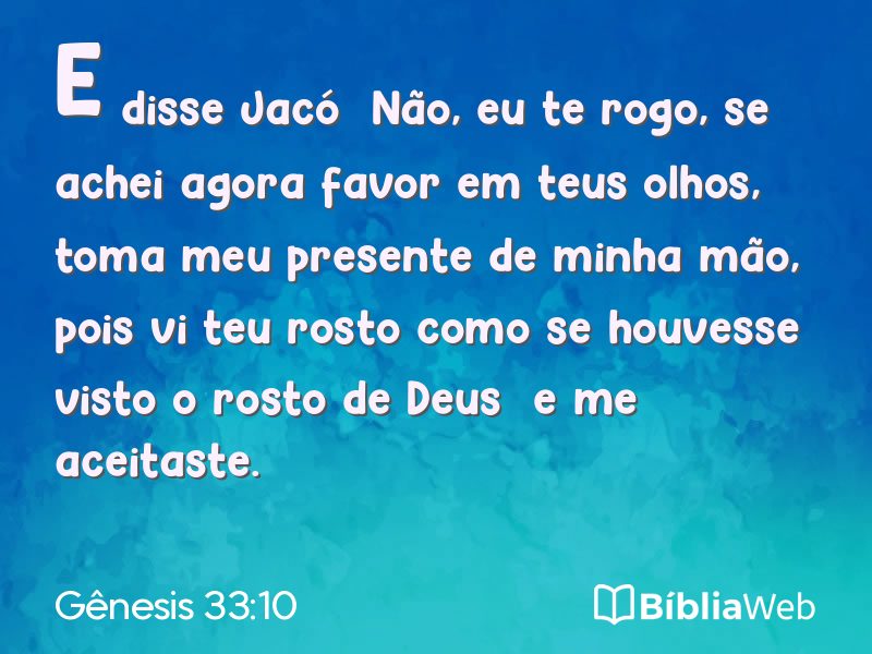 Gênesis 33:10 em imagem para compartilhar