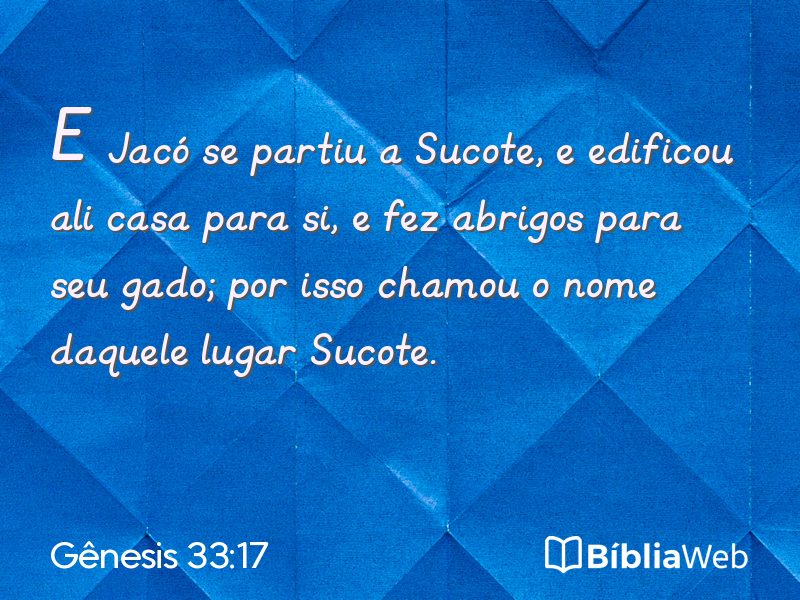 Gênesis 33:17 em imagem para compartilhar
