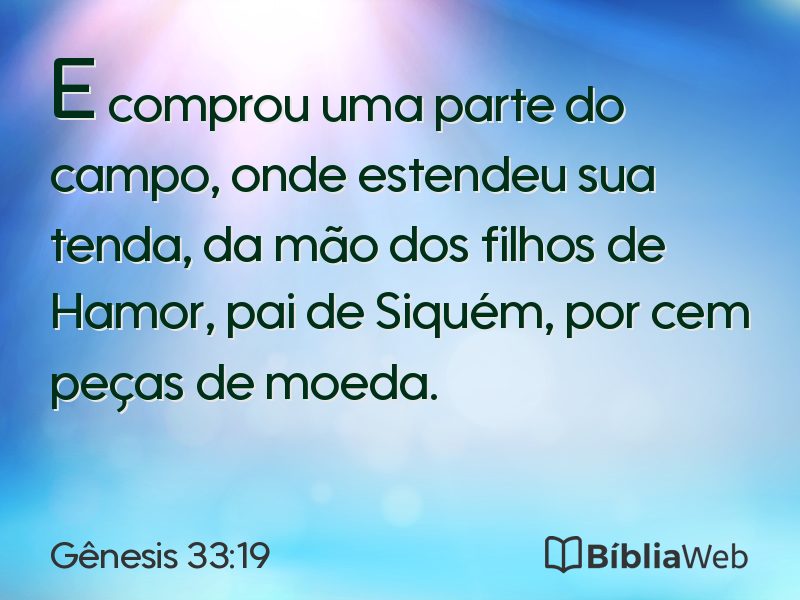 Gênesis 33:19 em imagem para compartilhar