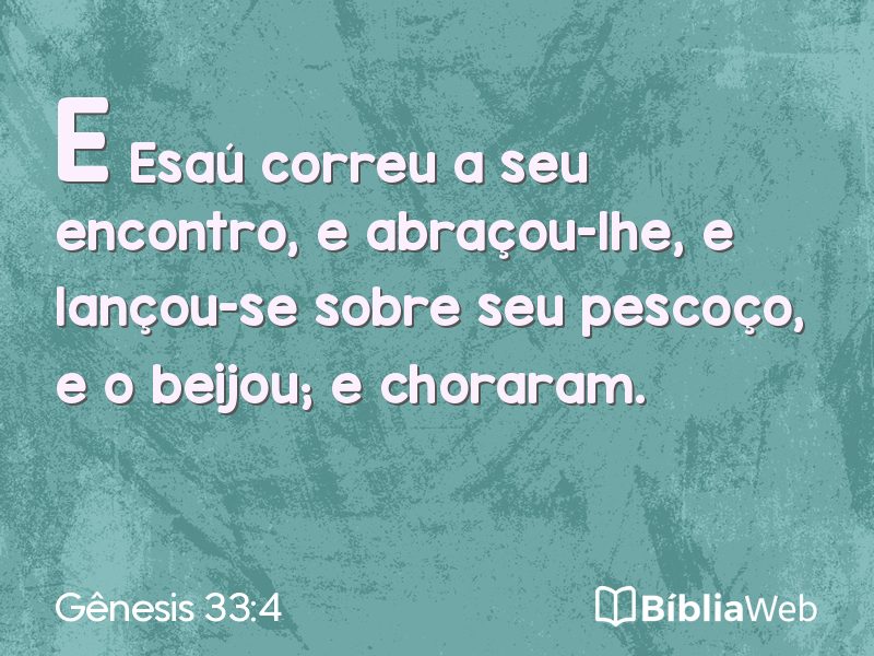 Gênesis 33:4 em imagem para compartilhar