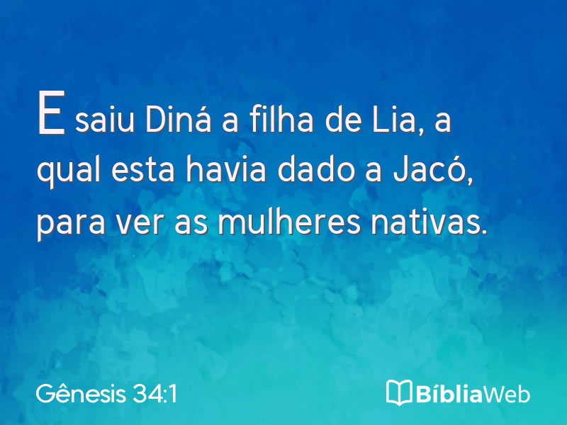 Gênesis 34:1 em imagem para compartilhar