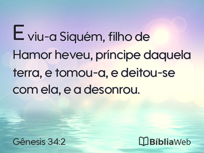 Gênesis 34:2 em imagem para compartilhar