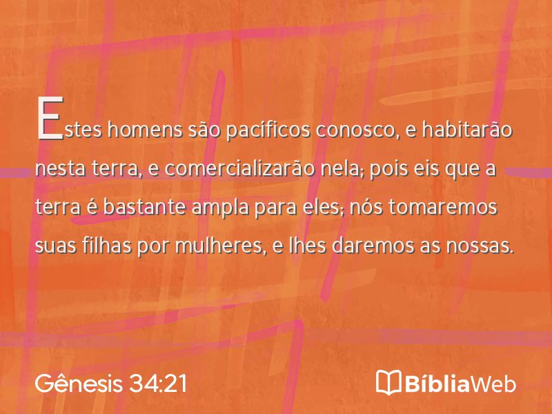 Gênesis 34:21 em imagem para compartilhar