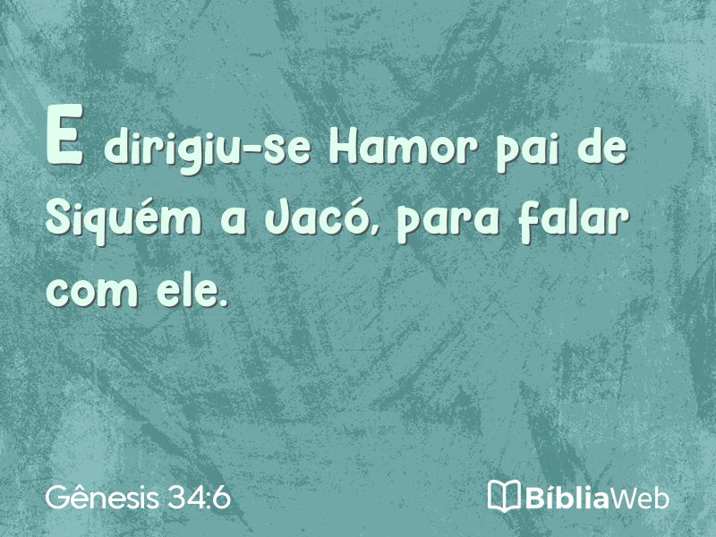 Gênesis 34:6 em imagem para compartilhar
