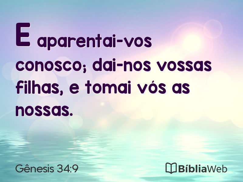 Gênesis 34:9 em imagem para compartilhar