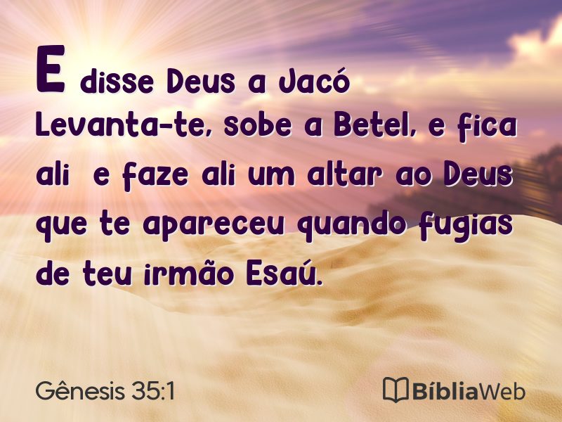 Gênesis 35:1 em imagem para compartilhar