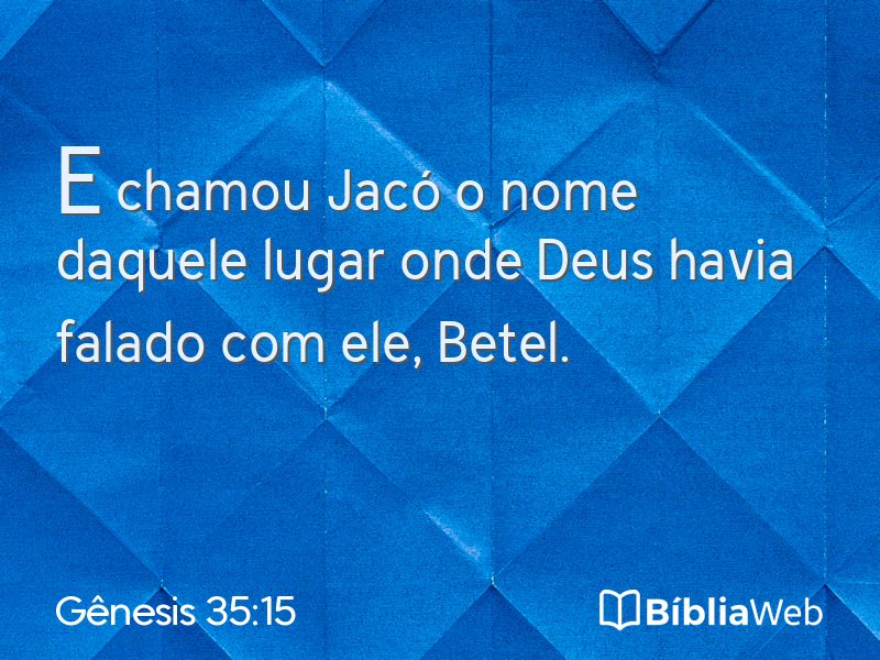 Gênesis 35:15 em imagem para compartilhar