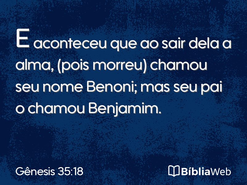 Gênesis 35:18 em imagem para compartilhar