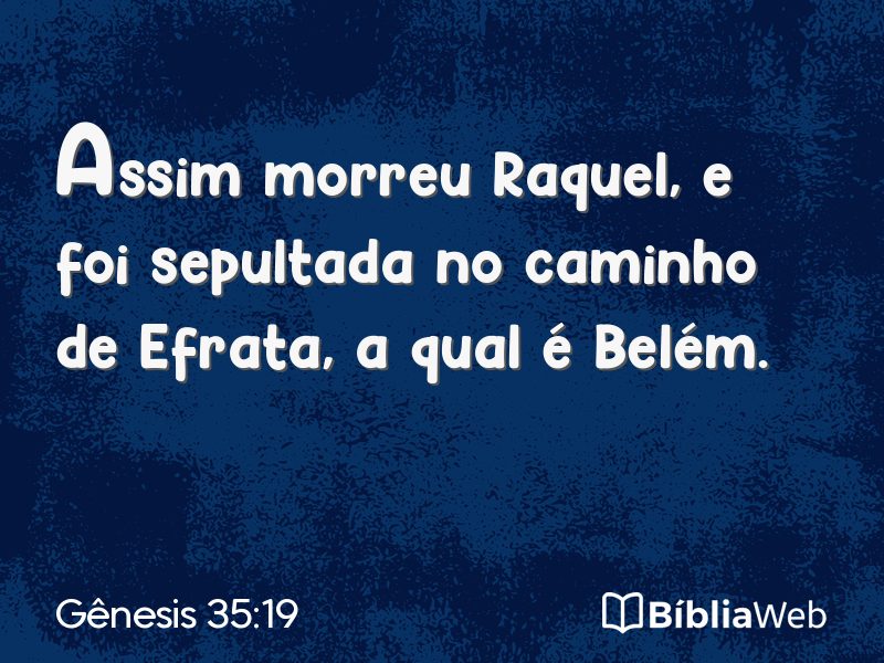 Gênesis 35:19 em imagem para compartilhar