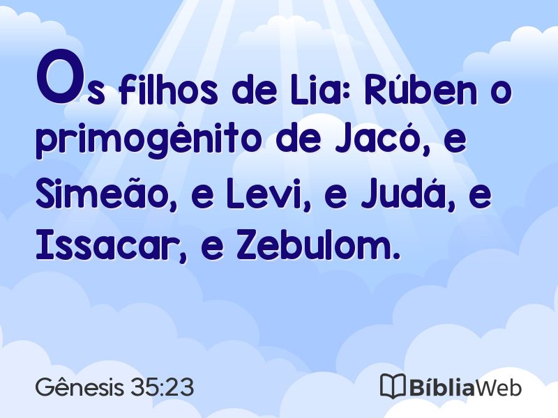 Gênesis 35:23 em imagem para compartilhar