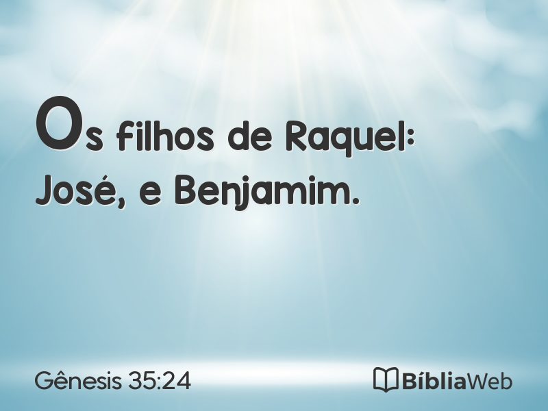 Gênesis 35:24 em imagem para compartilhar