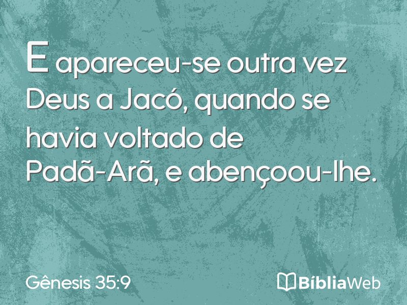 Gênesis 35:9 em imagem para compartilhar