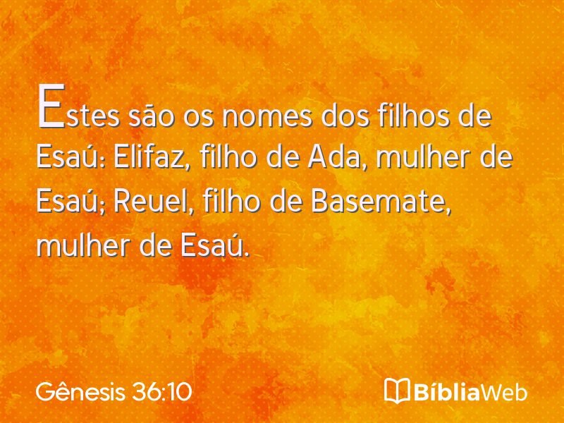 Gênesis 36:10 em imagem para compartilhar