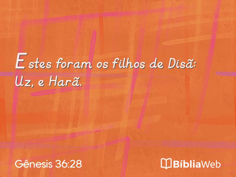 Gênesis 36:28 em imagem para compartilhar