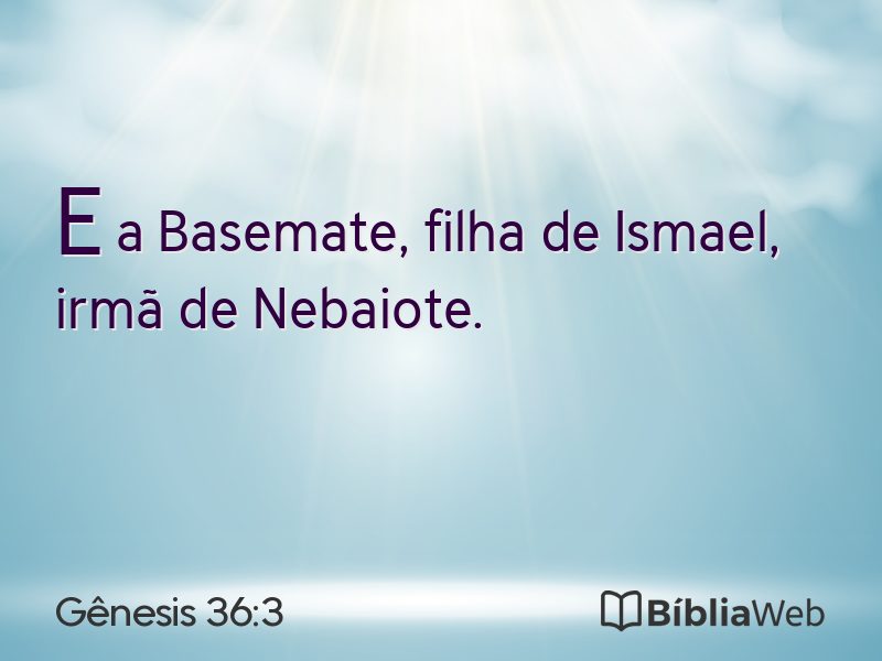 Gênesis 36:3 em imagem para compartilhar