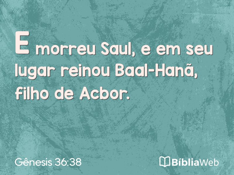 Gênesis 36:38 em imagem para compartilhar