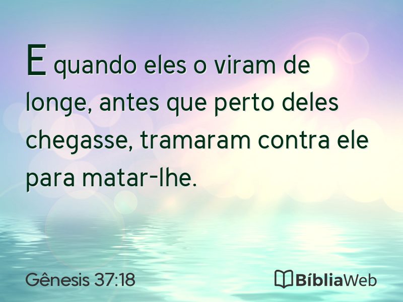 Gênesis 37:18 em imagem para compartilhar