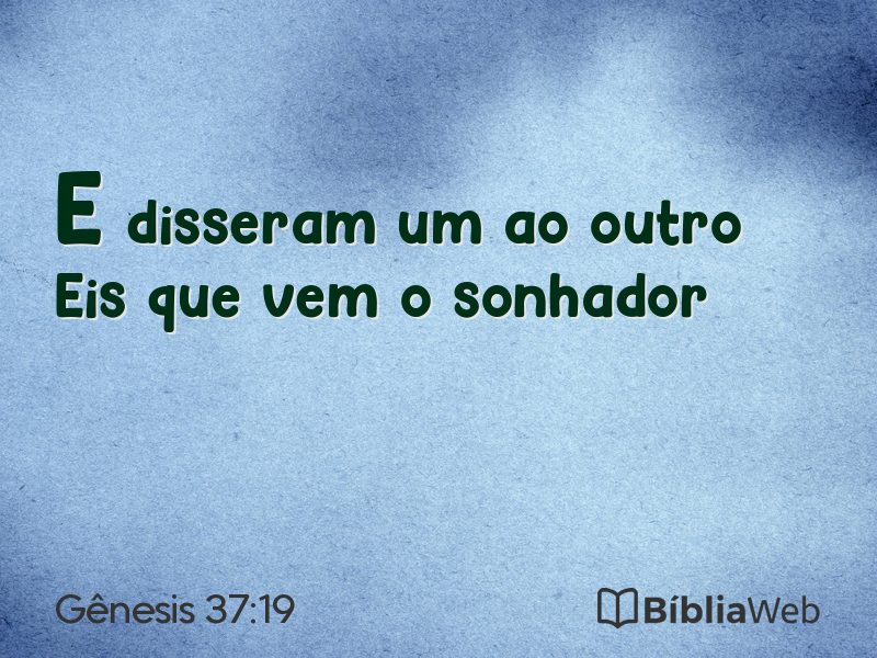 Gênesis 37:19 em imagem para compartilhar