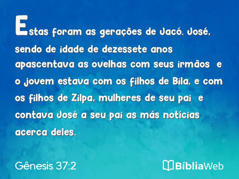 Gênesis 37:2 em imagem para compartilhar