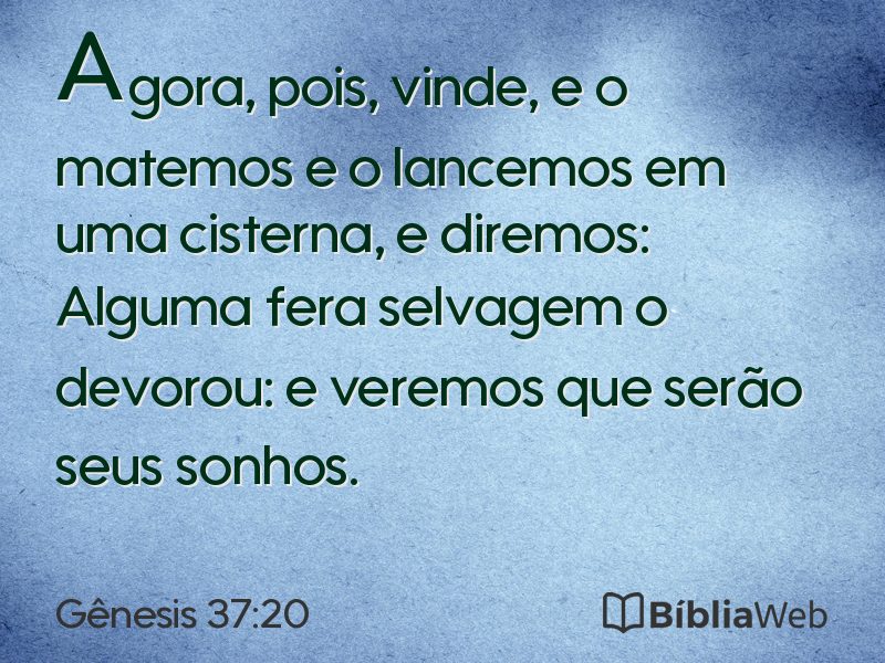 Gênesis 37:20 em imagem para compartilhar