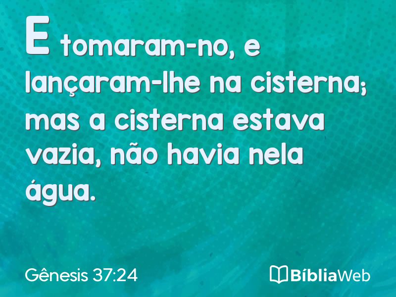 Gênesis 37:24 em imagem para compartilhar