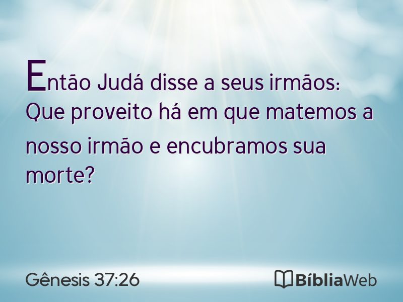 Gênesis 37:26 em imagem para compartilhar