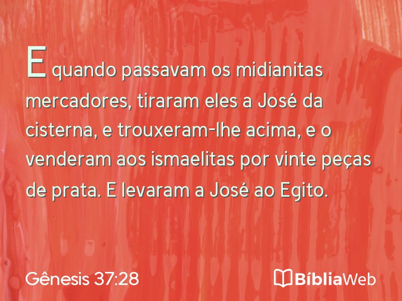Gênesis 37:28 em imagem para compartilhar