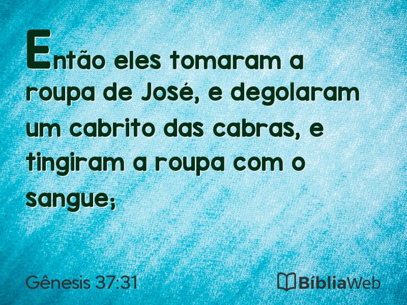 Gênesis 37:31 em imagem para compartilhar