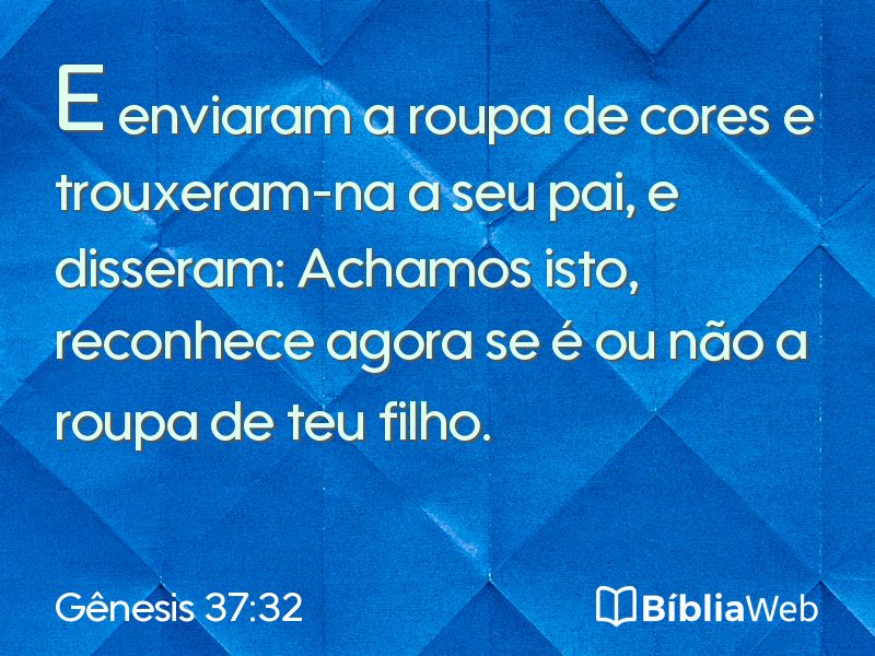 Gênesis 37:32 em imagem para compartilhar