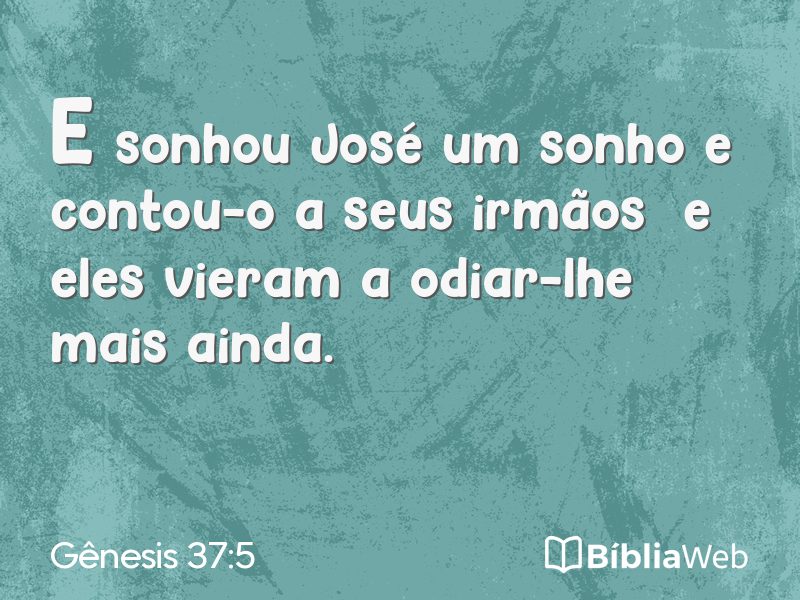 Gênesis 37:5 em imagem para compartilhar