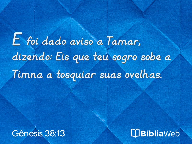 Gênesis 38:13 em imagem para compartilhar