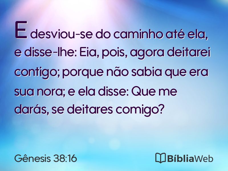 Gênesis 38:16 em imagem para compartilhar