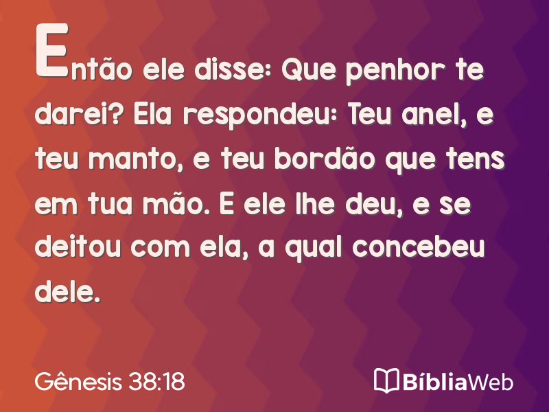 Gênesis 38:18 em imagem para compartilhar