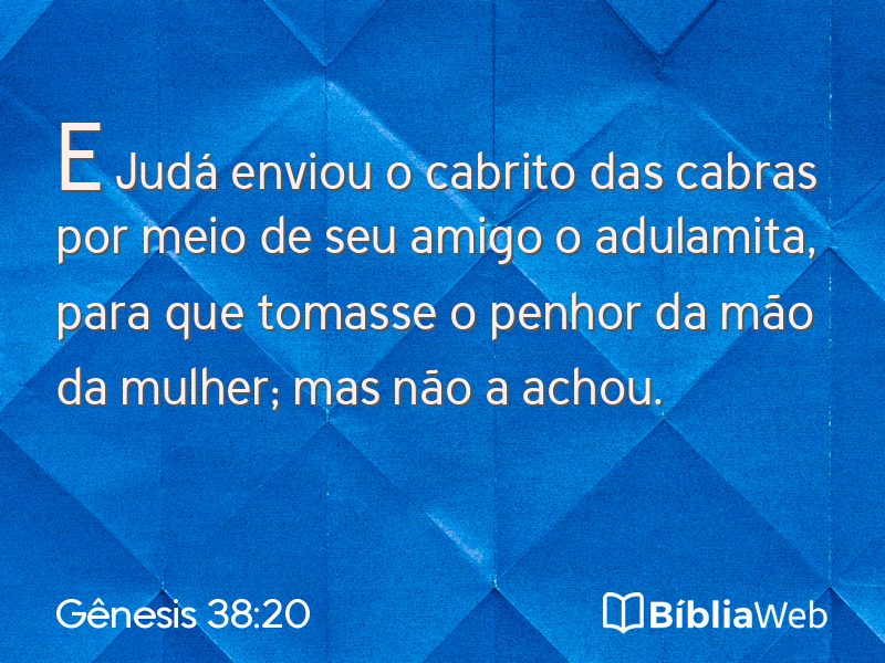 Gênesis 38:20 em imagem para compartilhar
