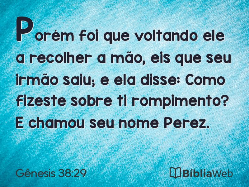 Gênesis 38:29 em imagem para compartilhar