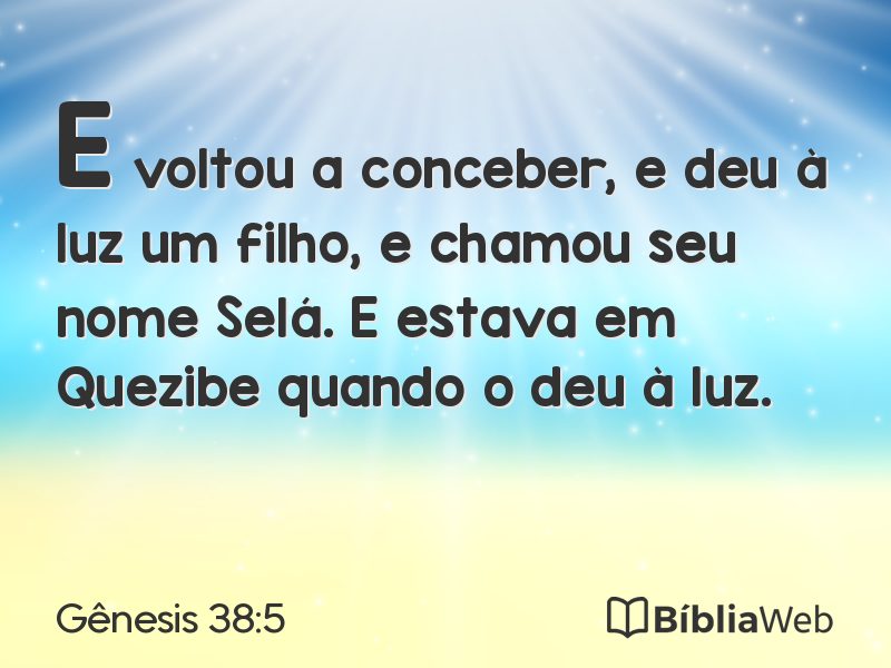 Gênesis 38:5 em imagem para compartilhar