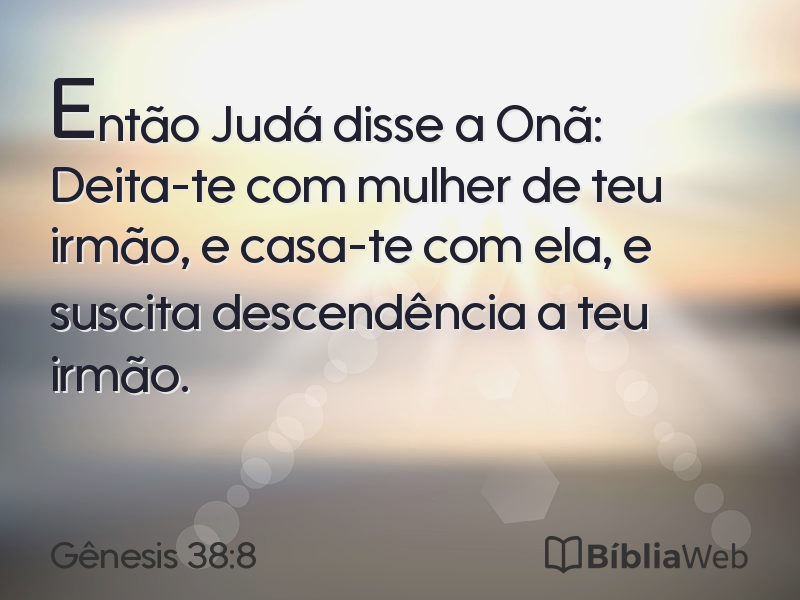 Gênesis 38:8 em imagem para compartilhar