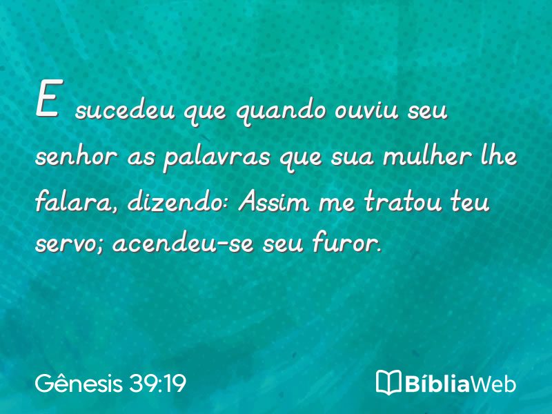 Gênesis 39:19 em imagem para compartilhar