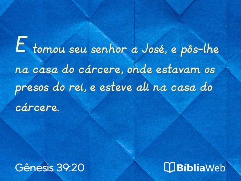 Gênesis 39:20 em imagem para compartilhar