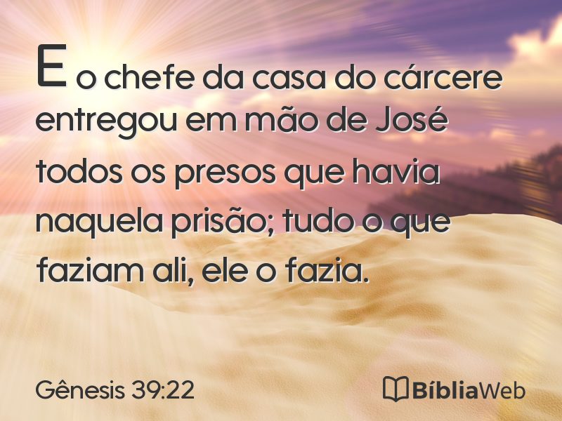 Gênesis 39:22 em imagem para compartilhar