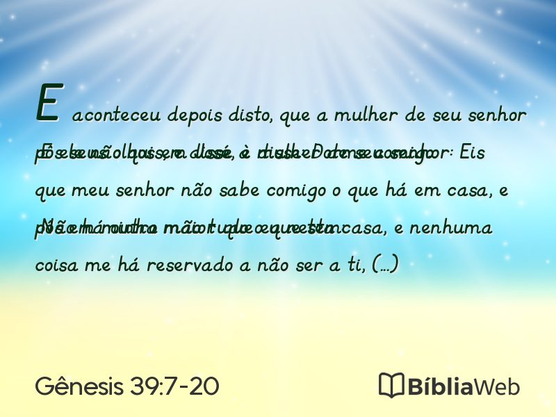 Gênesis 39:7-20 em imagem para compartilhar