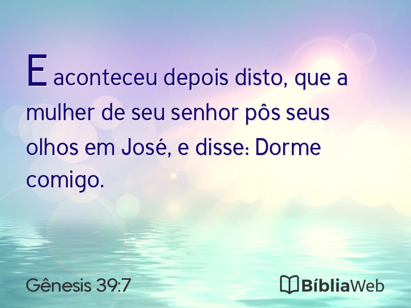 Gênesis 39:7 em imagem para compartilhar