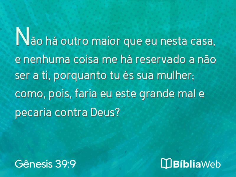 Gênesis 39:9 em imagem para compartilhar