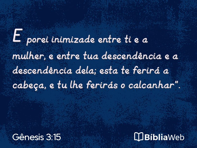 Gênesis 3:15 em imagem para compartilhar