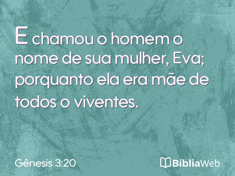 Gênesis 3:20 em imagem para compartilhar