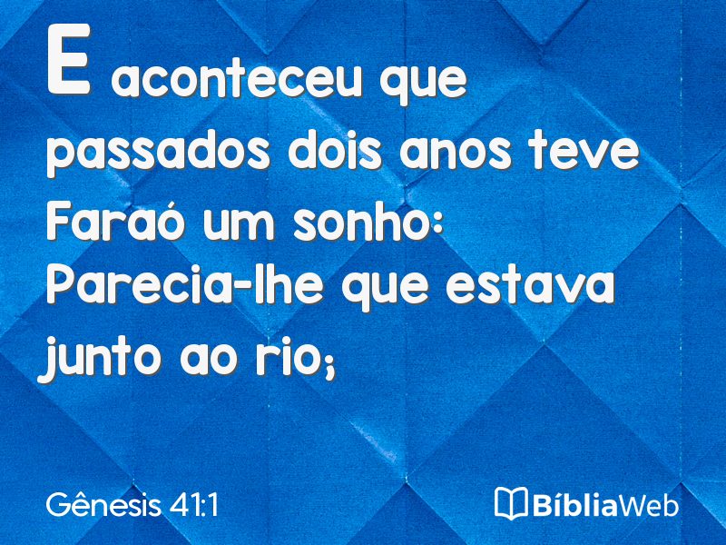 Gênesis 41:1 em imagem para compartilhar