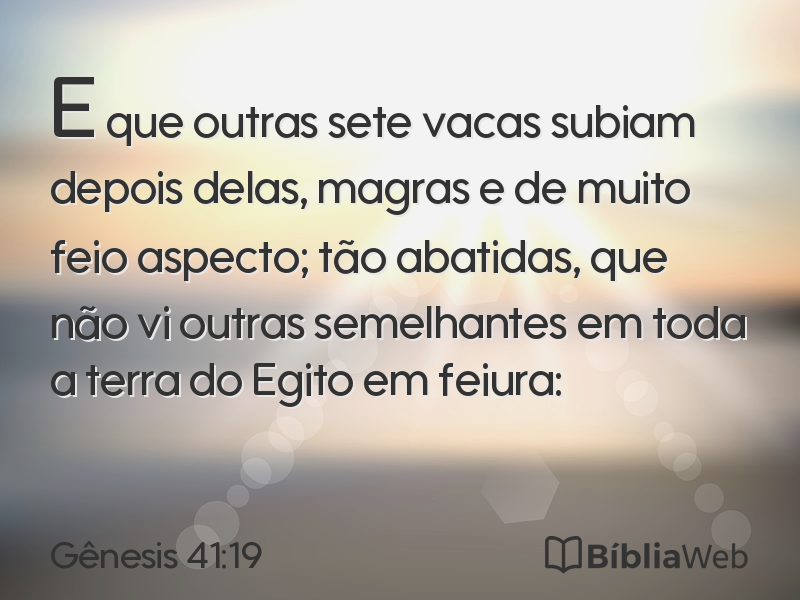 Gênesis 41:19 em imagem para compartilhar
