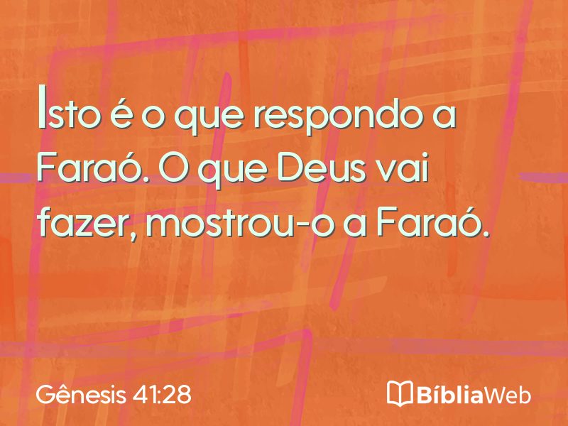 Gênesis 41:28 em imagem para compartilhar